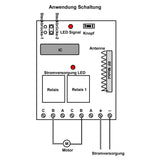1 Kanal 12V 24V 10A Linearantrieb Motor Steuerung Schalter (Modell: 0020203)