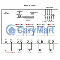 4 Kanal 10A Wasserdicht Lichtschalter 12V 24V funkempfänger (Modell: 0020217)