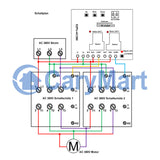 2 Kanal AC Funkschalter 220V 380V mit Fernbedienung 433 MHz (Artikelnummer: 0020072)