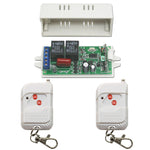 2 Kanäle 230V Funk Lichtschalter Set mit Empfänger und Fernbedienung (Modell: 0020615)