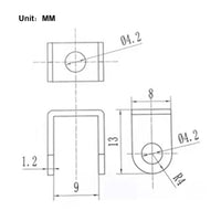 Montagewinkel F für Elektrischer Linearantrieb G, H, G2 Serie