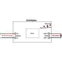 1 Kanal DC 9V 12V Eingang Ausgang Funkschalter mit Fernbedienung (Modell: 0020009)