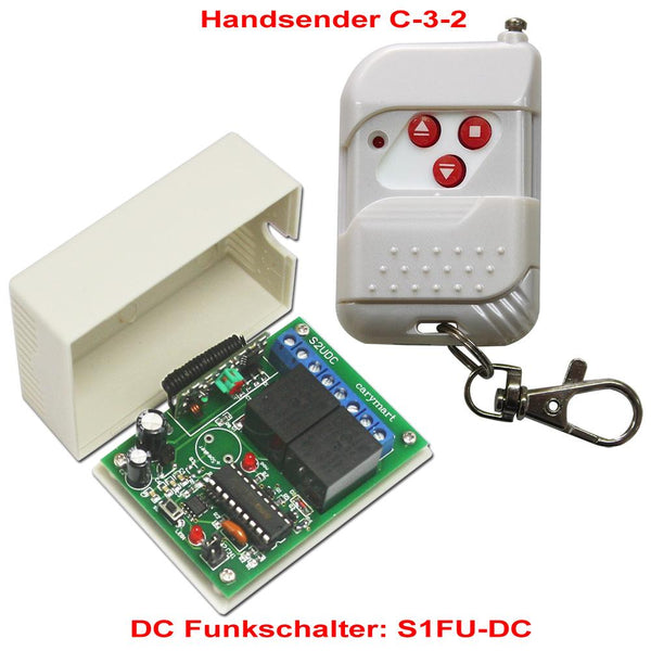 1 Kanal 12V 24V 10A Fernbedienung Funkschalter Set für Linearmotor Steuerung (Modell: 0020202)