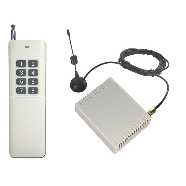 8 Kanal Funkschalter mit Fernbedienung 433 MHz Sender und Empfänger – Fernbedienung  Schalter Onlineshop