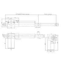 12V 24V 6000N 600kg 1300Ibs elektrischer linearantrieb oder linearmotor