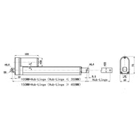 12V 24V Linearmotor 2000N 200Kg 450lbs Elektrischer Linearantrieb